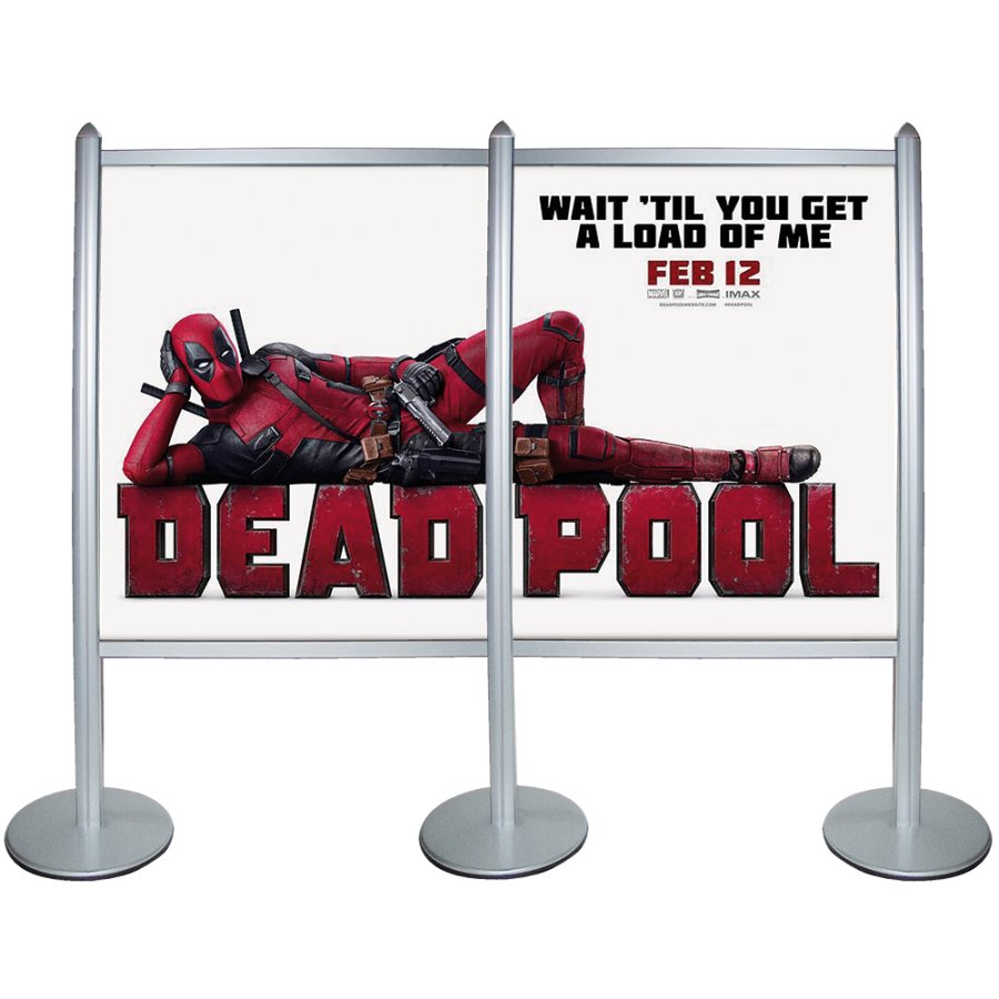 Multi Stand Wall Double, alu/silver