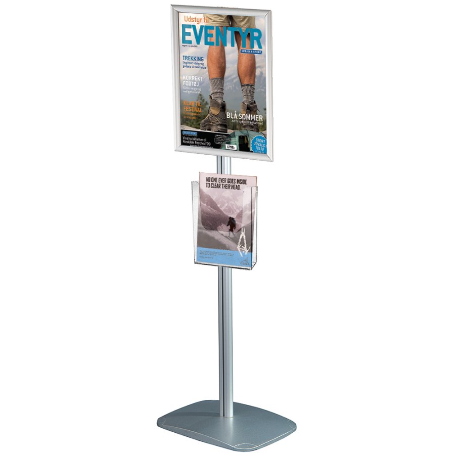 Free Standing Sign Holder, Mini MultiStand, one-sided, Acrylic holder and snap frame, A2 - 42 x 59,4 cm