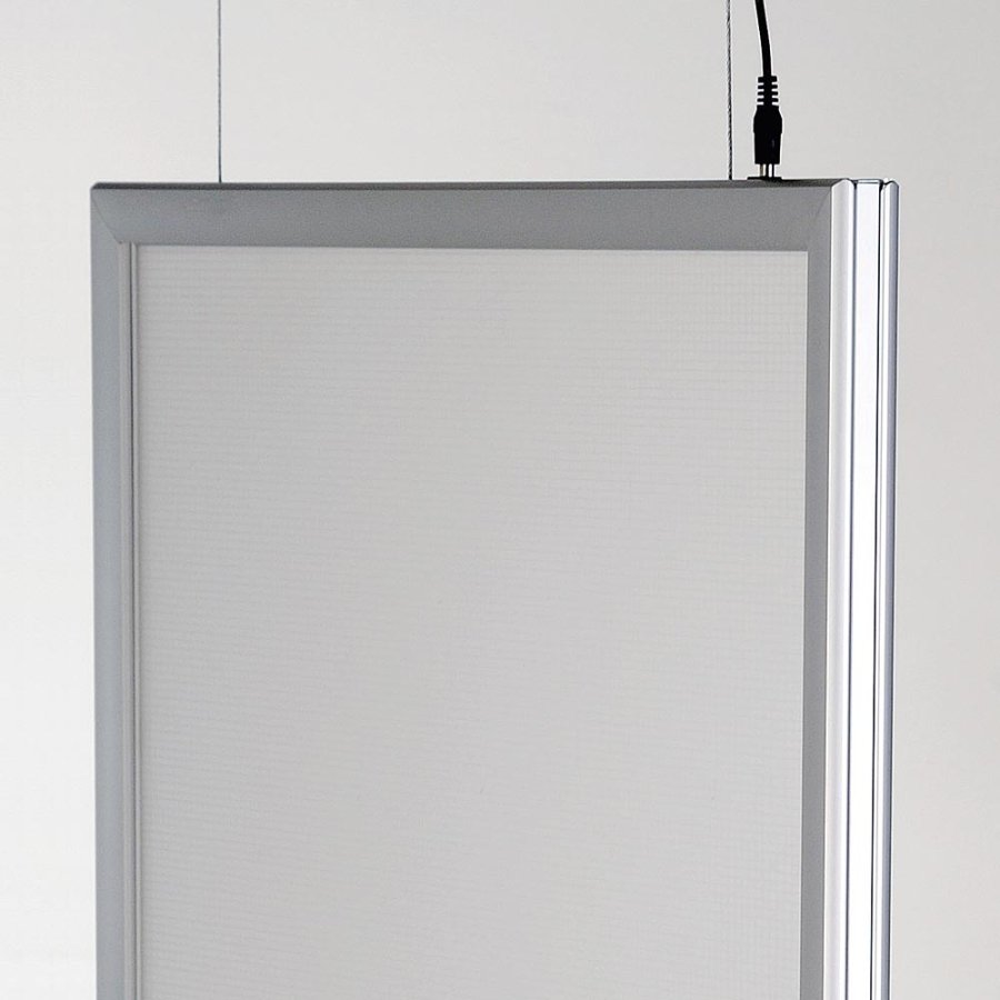 LED frame, Double-Sided, vertical, A2 - 42 x 59,4 cm