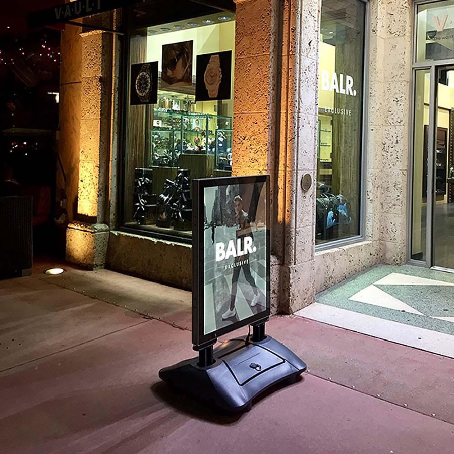 Wind-LED Pro Waterbase, black, A1, incl. battery