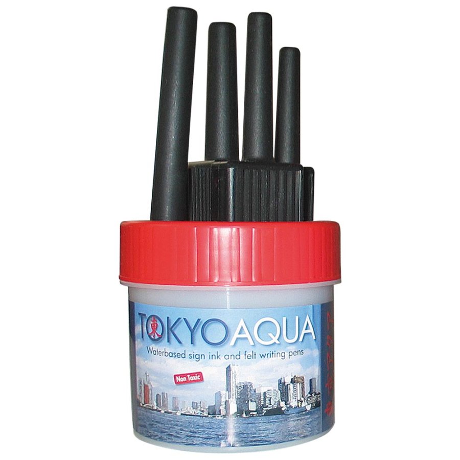 TOKYO AQUA 4 feltpens red