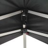 Event Tent Lux, 2 x 2 m, alu/silver poles, black top #8