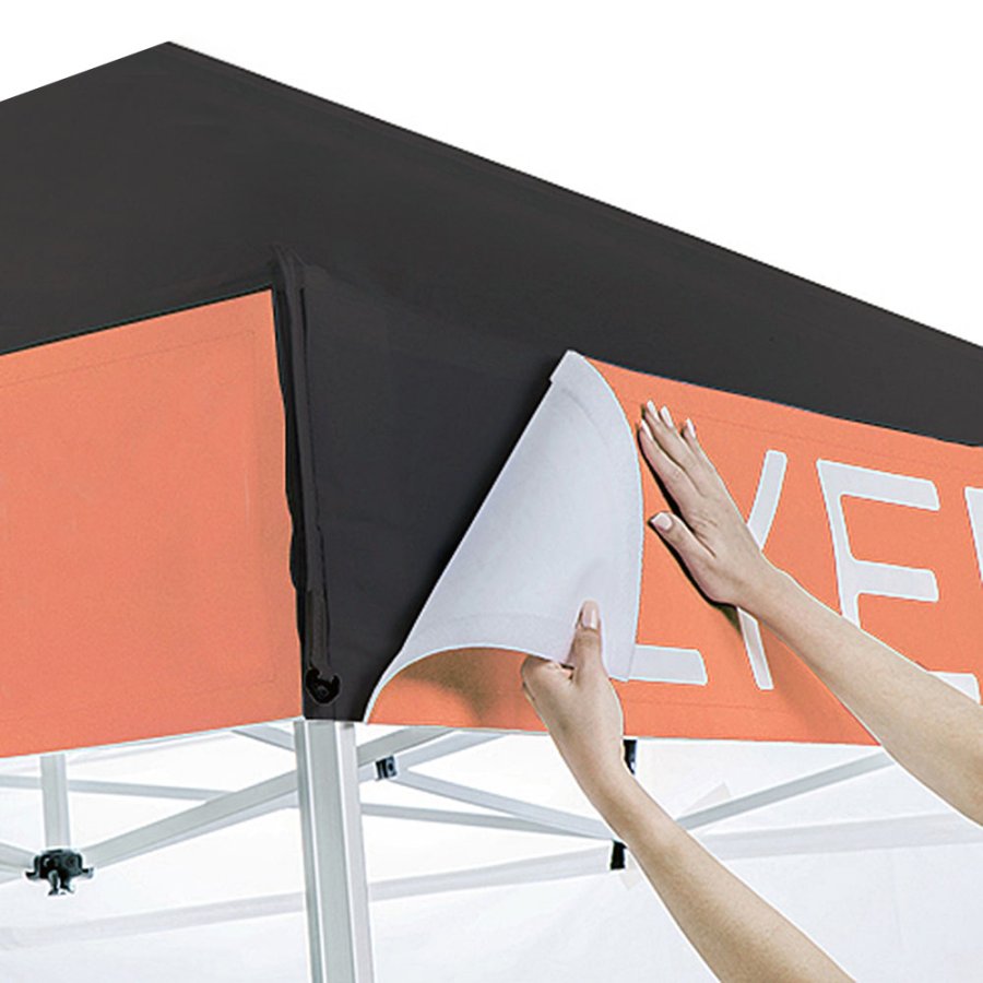 Event Tent Lux, 2 x 2 m, alu/silver poles, black top