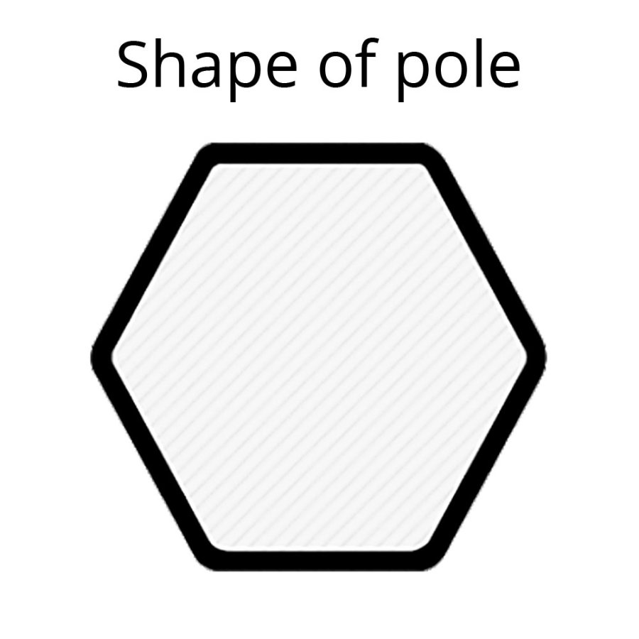 Event Tent Lux, 3 x 3 m, alu/silver poles, black top