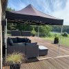 Event Tent Lux, 3 x 3 m, alu/silver poles, black top #11