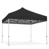 Event Tent Lux, 4 x 4 m, alu/silver poles, black top #9
