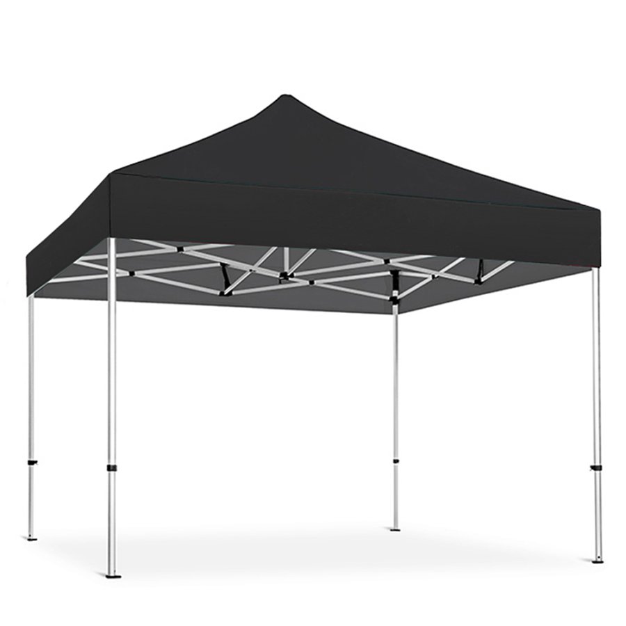 Event Tent Lux, 4 x 4 m, alu/silver poles, black top