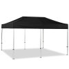 Event Tent Lux, 3 x 6 m, alu/silver poles, black top #1