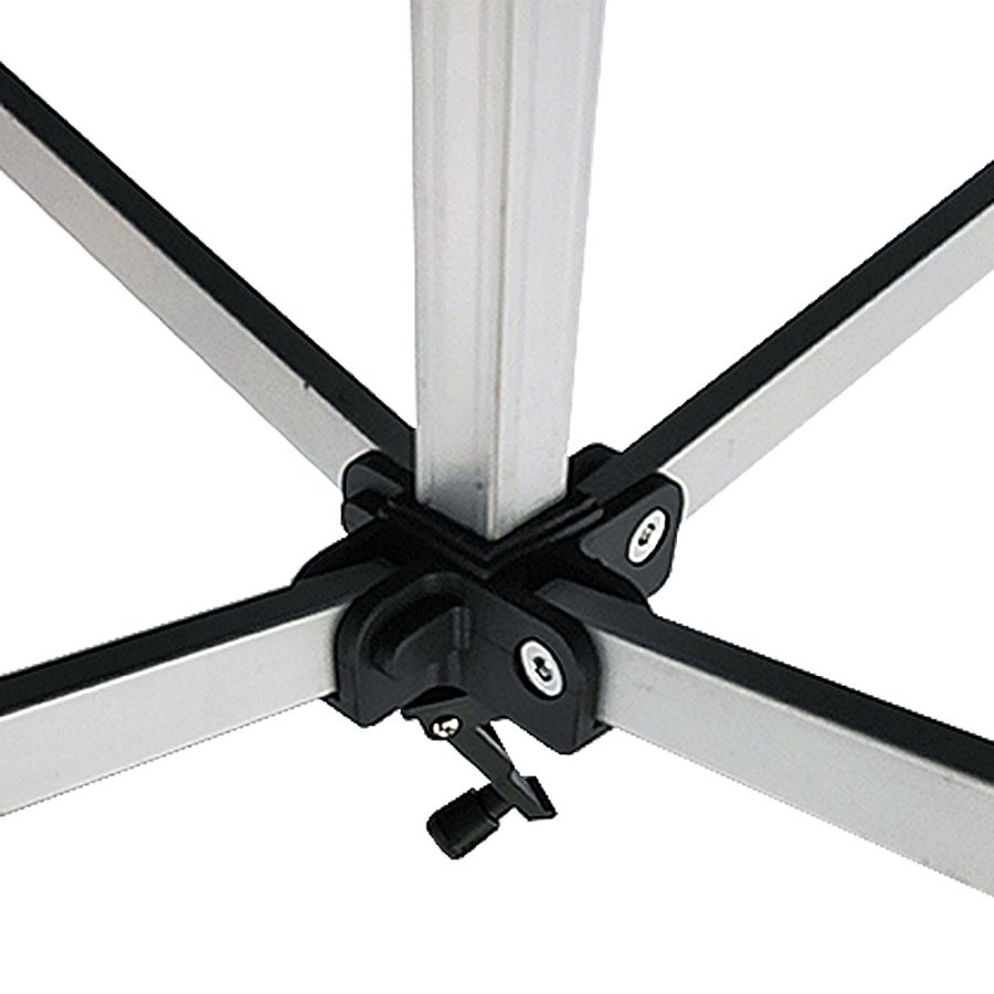 Event Tent Lux, 3 x 6 m, alu/silver poles, black top