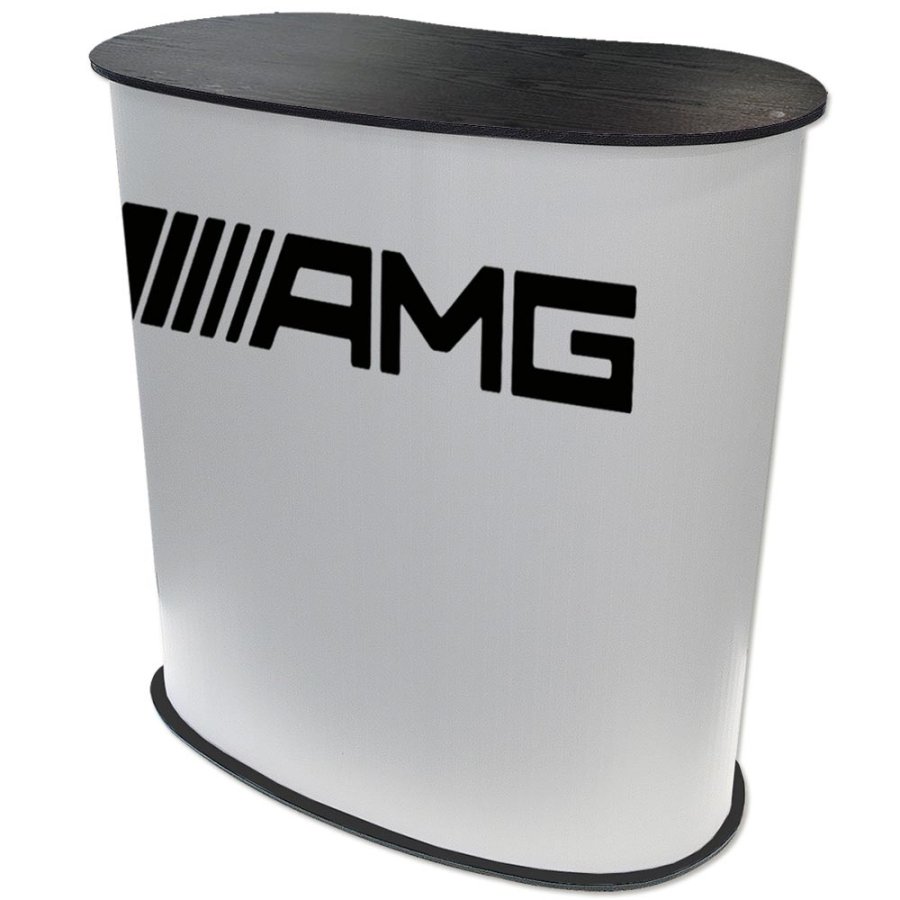 Panel Counter Curved, with black/white plates and 2 bags