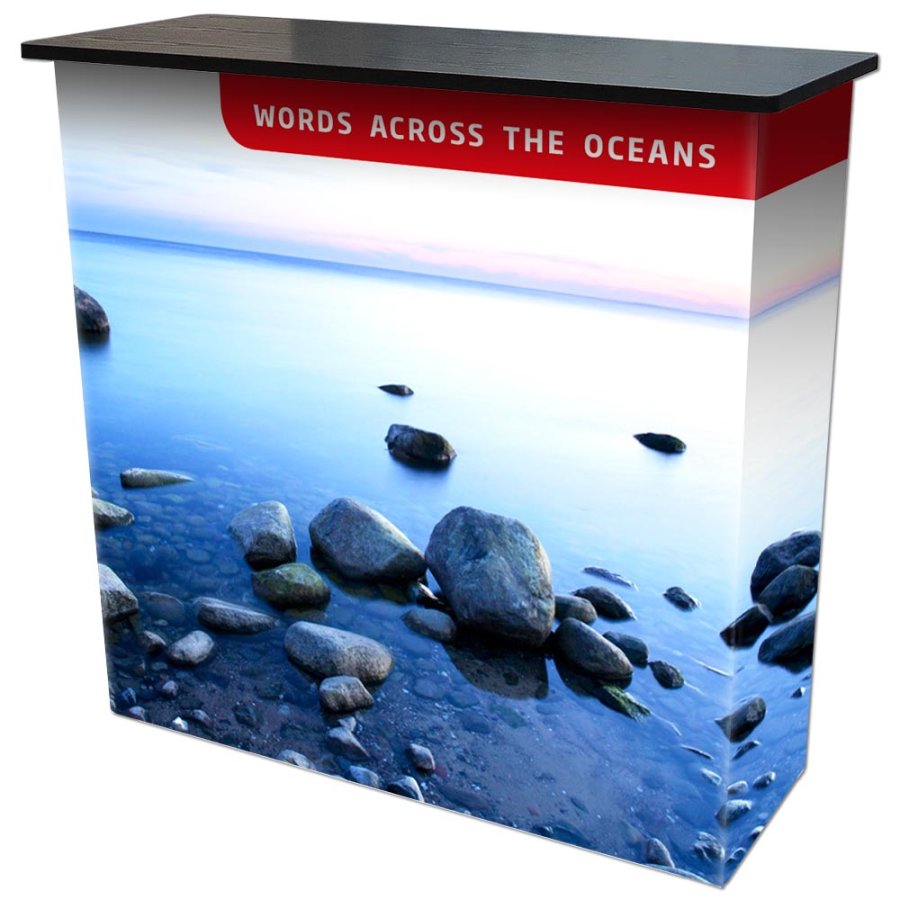 Pop-up Counter Textile, black, with bag