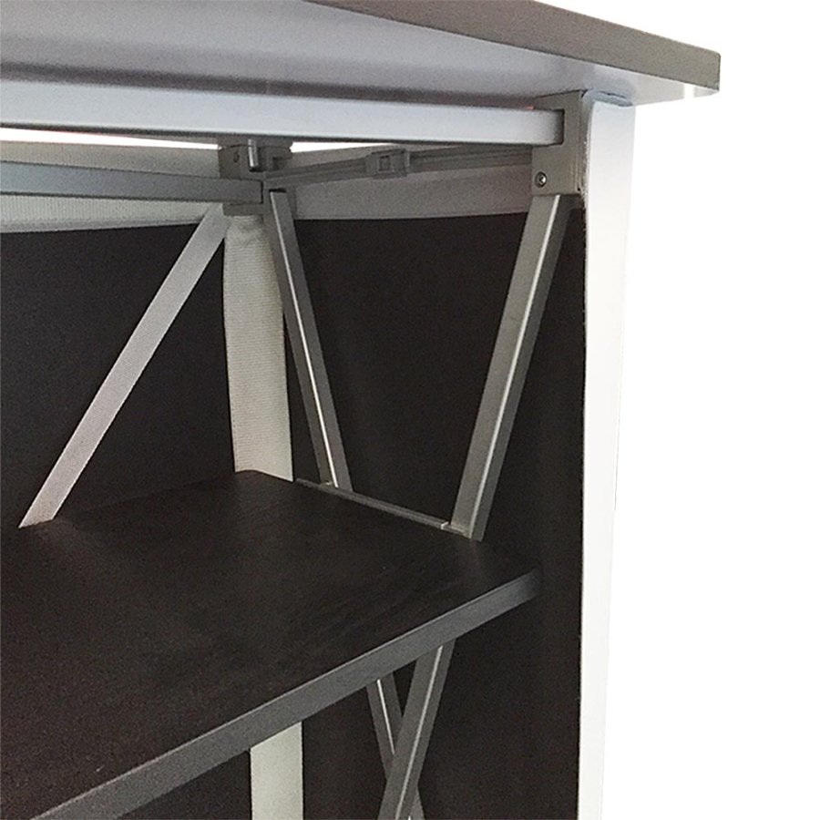 Pop-up Counter Textile, black, with bag