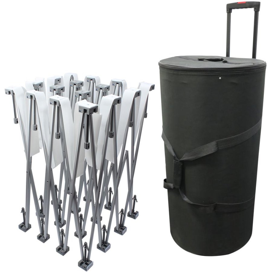 Exhibition Wall Pop-up Wall Textile, 5 Sections