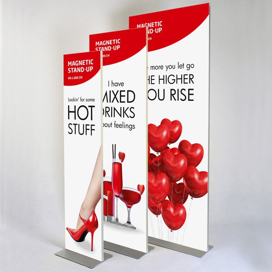 Magnetic Stand-up, double sided, 80 x 200 cm