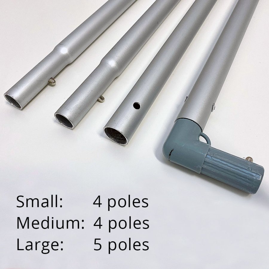 Outdoor Square Flag, alu pole, small