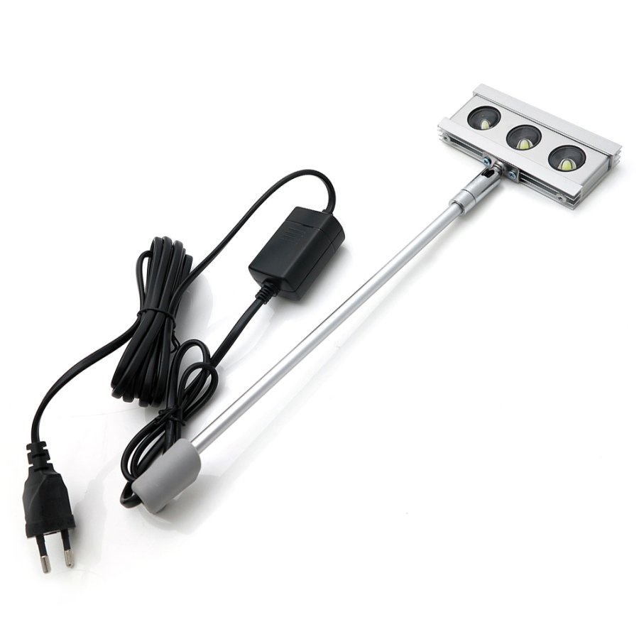 LED Spot for roll-up, silver, 9W