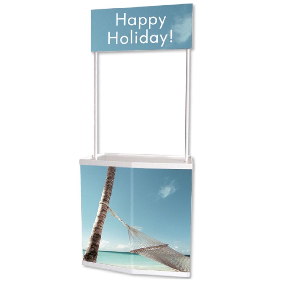 Basic Counter with Logotop, white