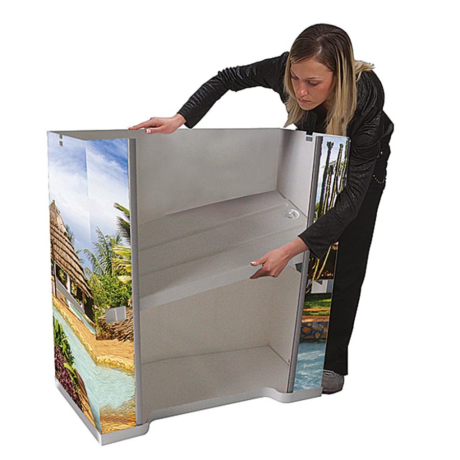 Basic Counter with Logotop, white