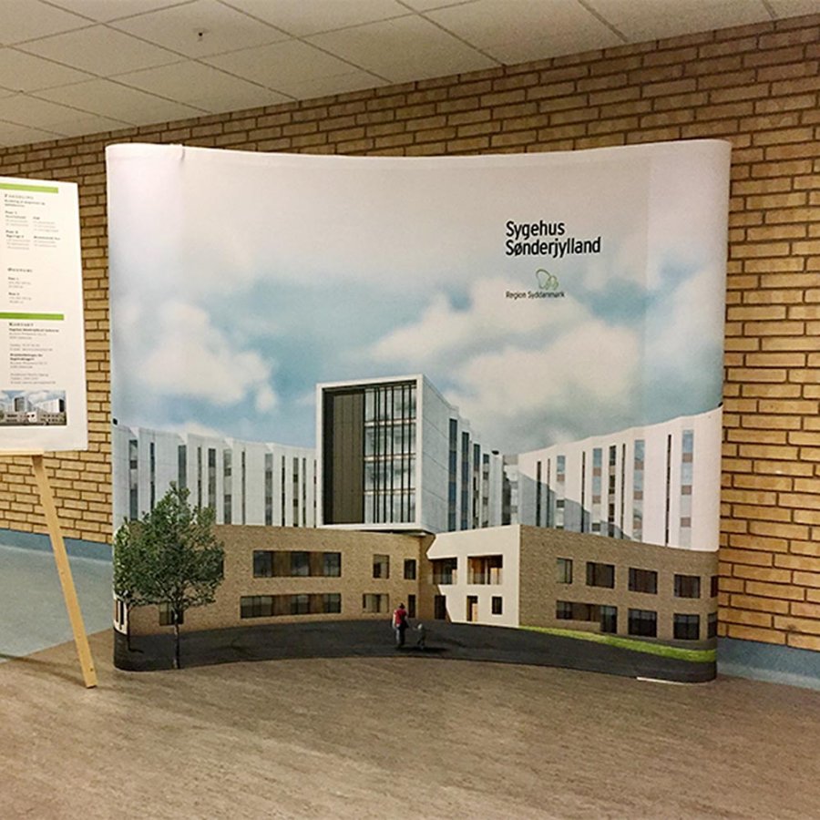 Pop-up Wall Curved, 3 sections