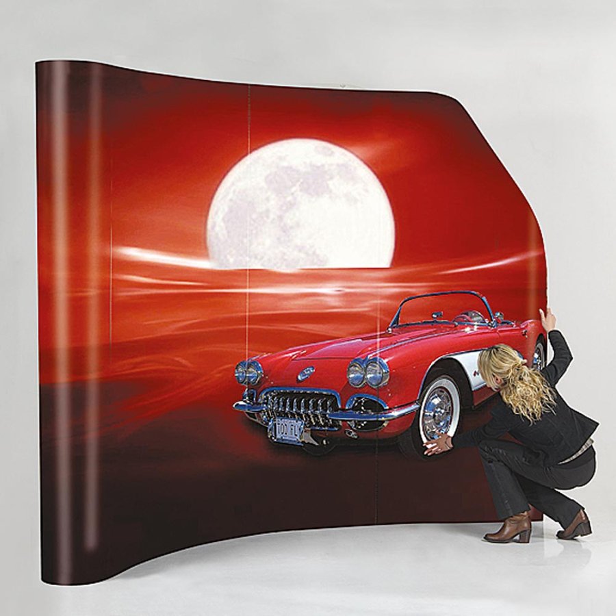 Pop-up Wall Curved, 4 sections