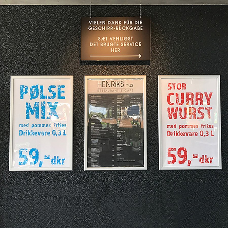 Alu snap frame 20 mm, A2, silver