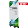 Basic Roll-up, black, single sided, 100 cm, alu #1