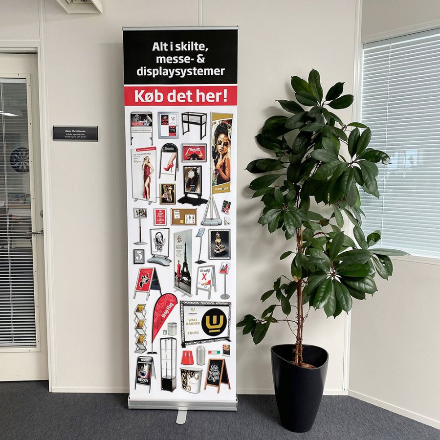 Basic Roll-up, single sided, 60 cm, alu