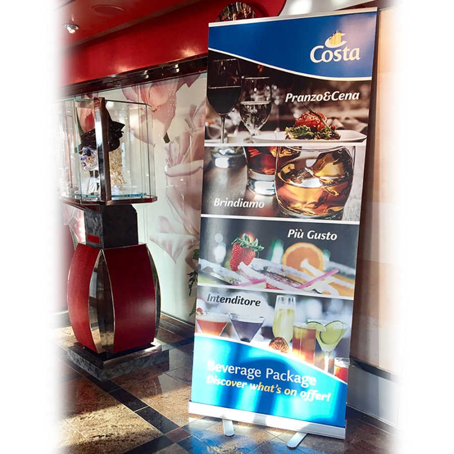 Basic Roll-up, single sided, 80 cm, alu