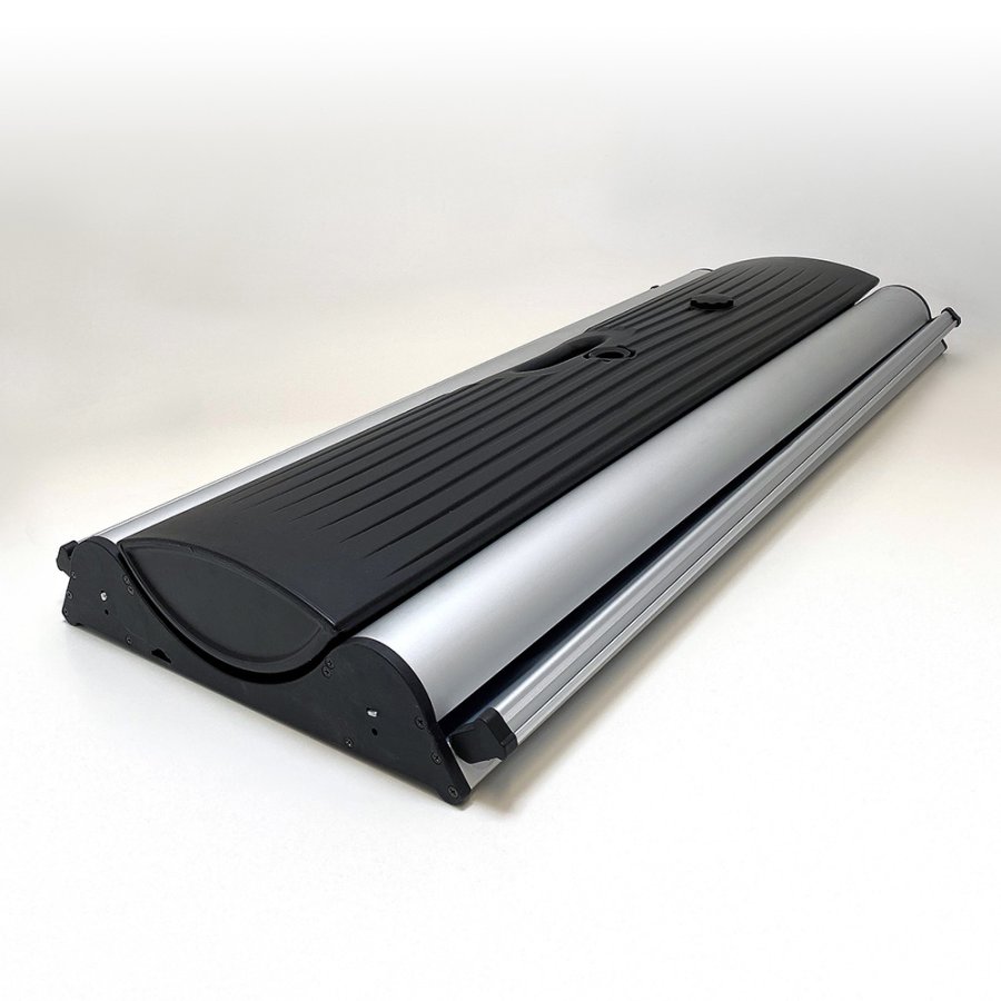 Outdoor Roll-up Waterbase,double sided, 85 cm, with telescopic pole