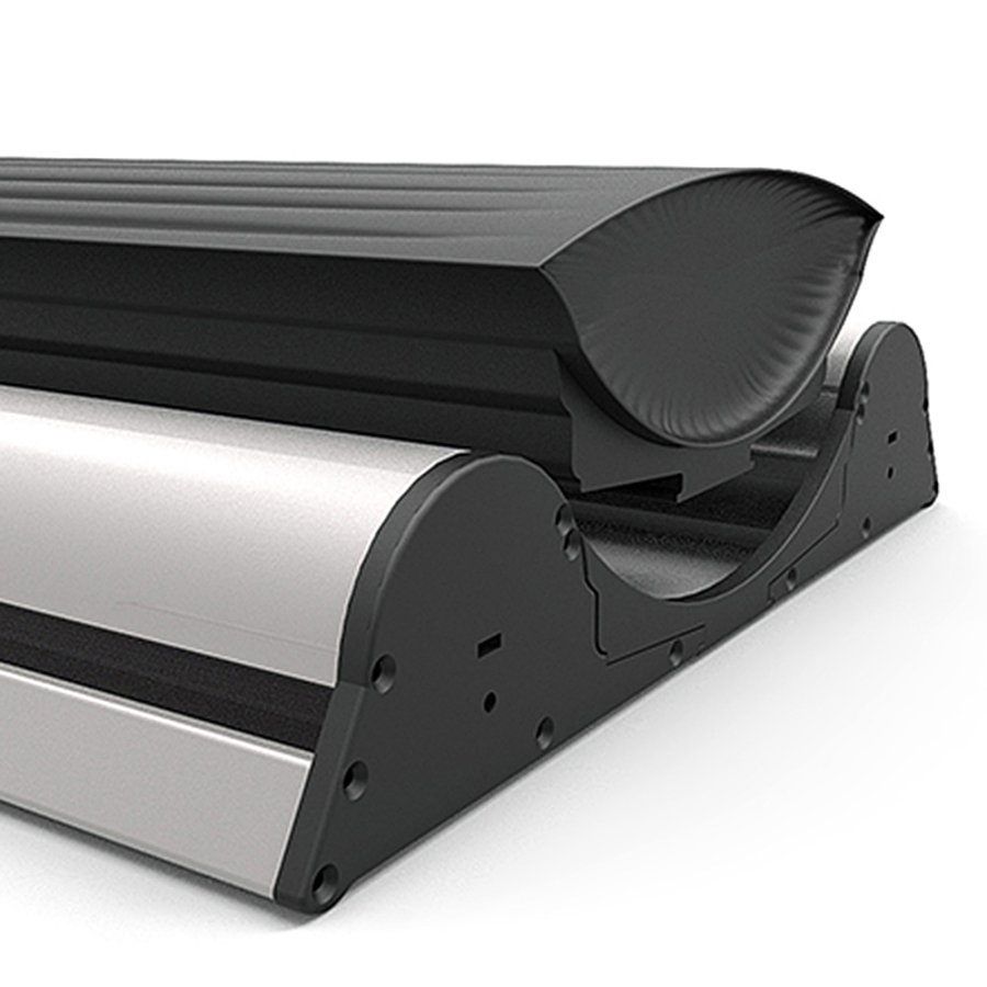 Outdoor Roll-up Waterbase,double sided, 85 cm, with telescopic pole