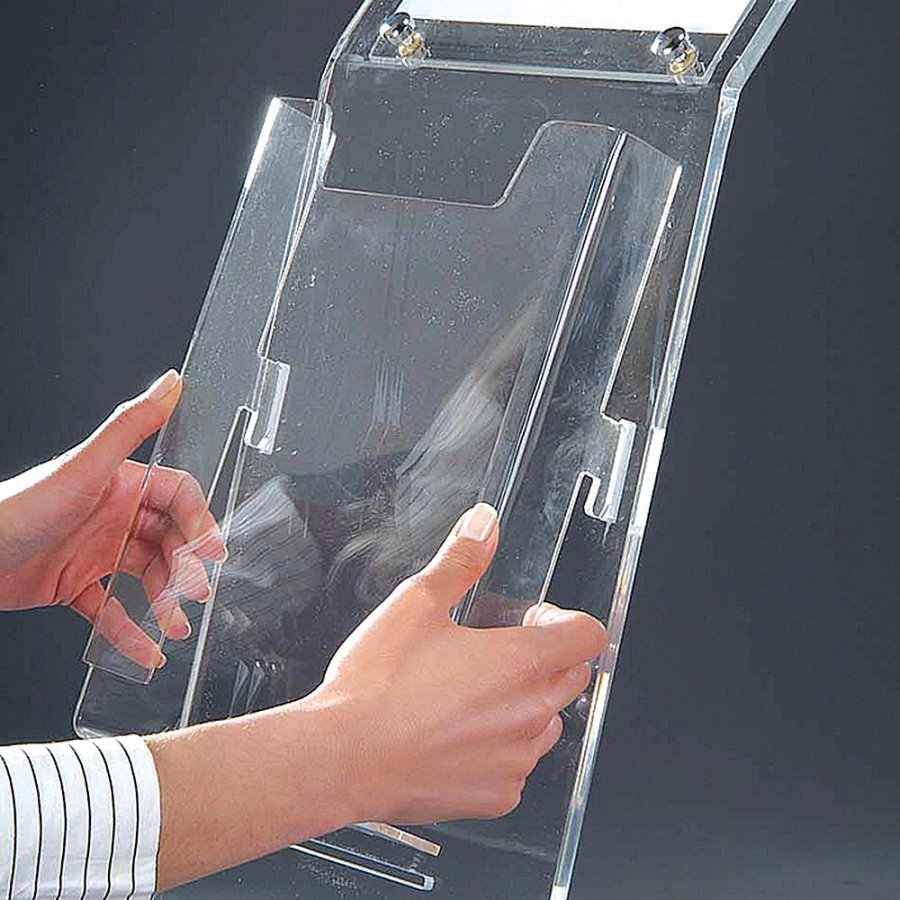 Acrylic Info Stand, for A4 brochures