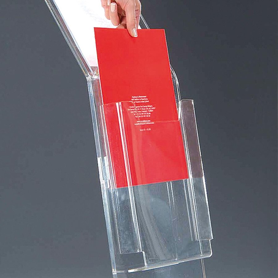 Acrylic Info Stand, for A4 brochures