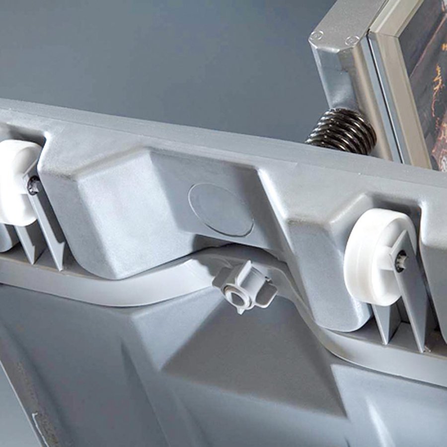 Wind-Sign Waterbase Pavement Board, alu/grey, A0