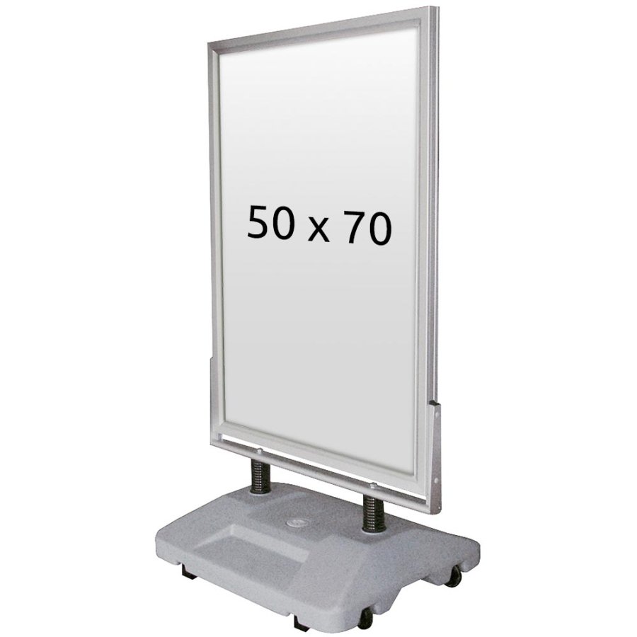 Wind-Sign Waterbase Pavement Board, alu/grey, 50 x 70 cm