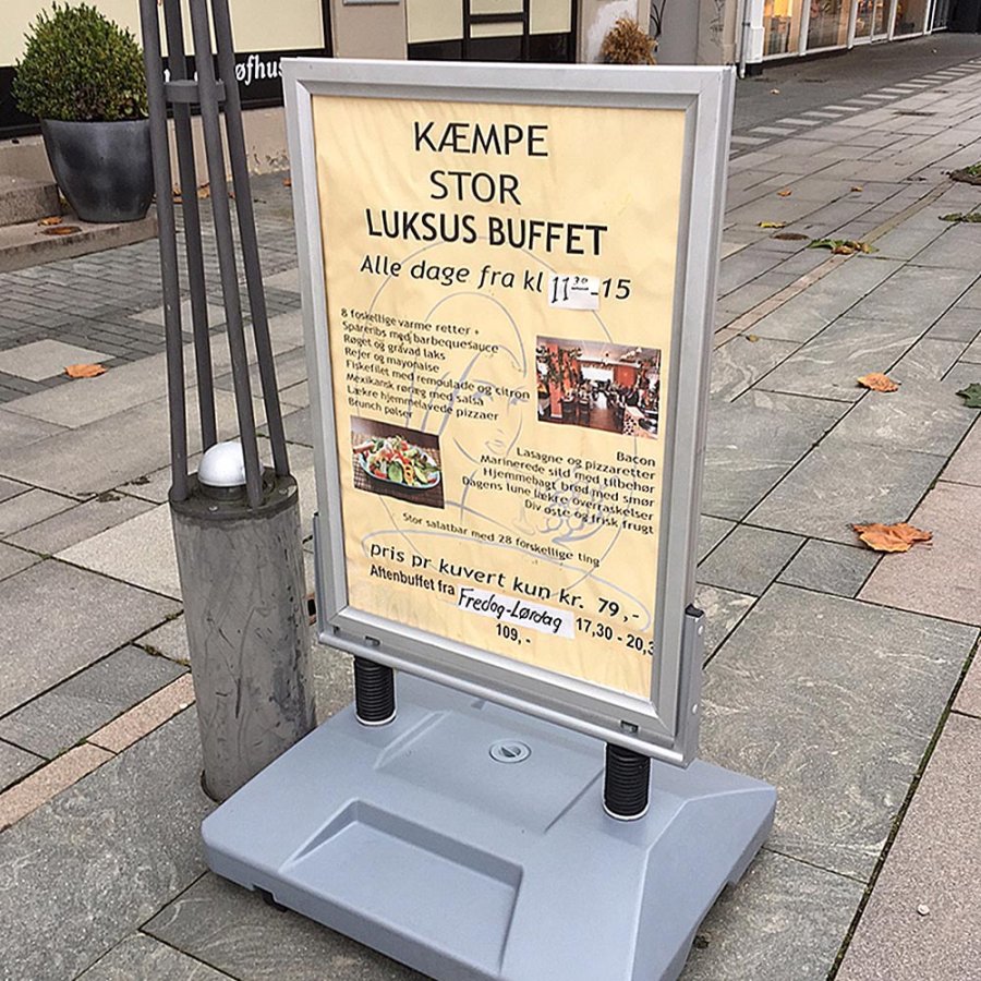 Wind-Sign Waterbase Pavement Board, alu/grey, 50 x 70 cm