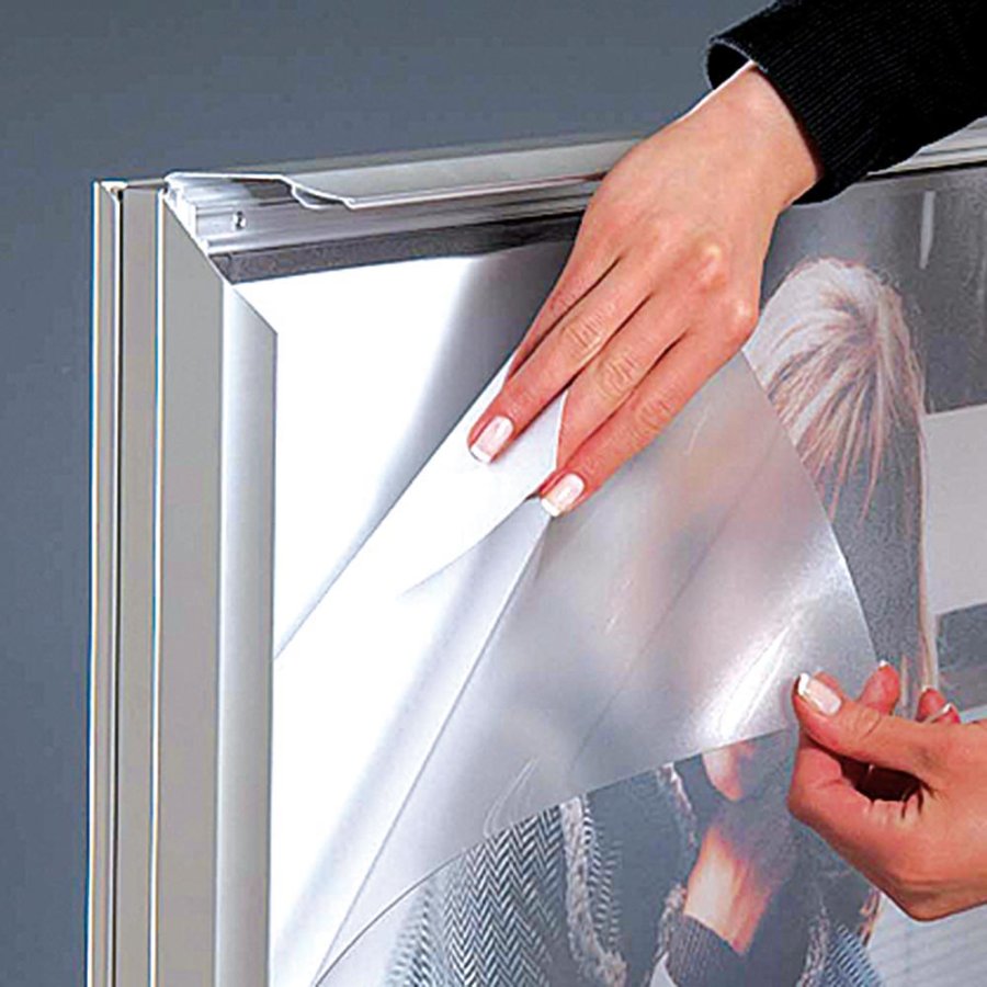 Wind-Sign Waterbase Pavement Board, alu/grey, 70 x 100 cm