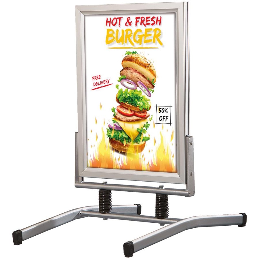 Wind-Line Lux Pavement Board, silver, 100 x 140 cm