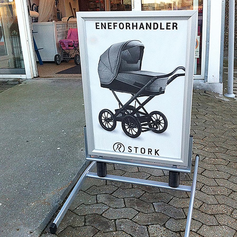 Wind-Line Lux Pavement Board, silver, 100 x 140 cm