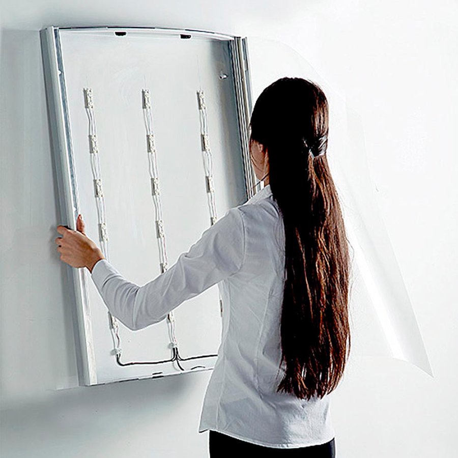 LED CONVEX LIGHTBOX 50x70cm alu