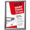 Alu security snap frame, 25 mm, A3, silver #6