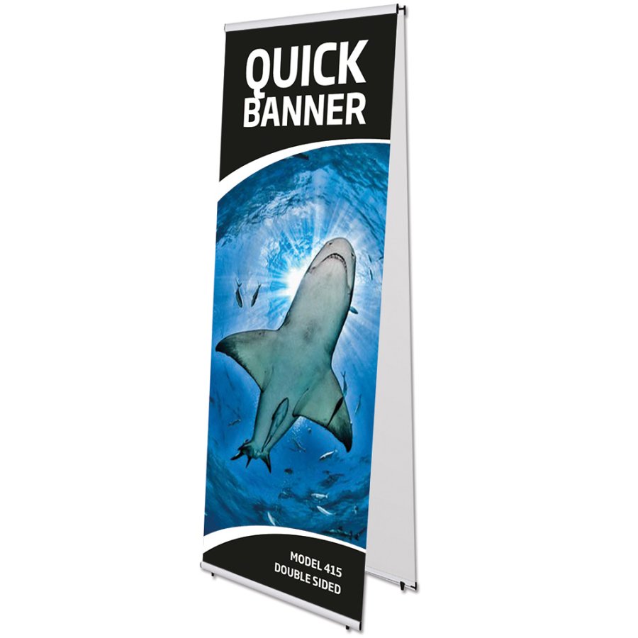 Quick Banner Stand, double sided, 60 cm
