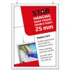 Hanging Snap Frame, double sided, 25 mm, A2, alu/silver #6