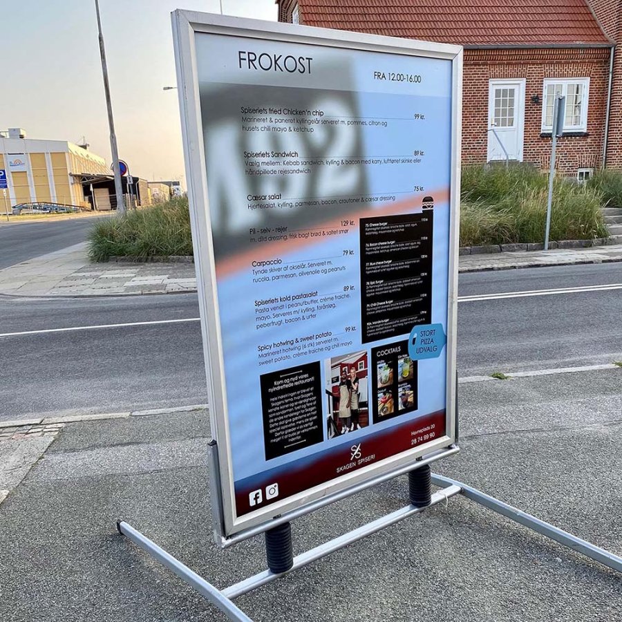 Wind-Line Basic Pavement Board, silver, 50 x 70 cm