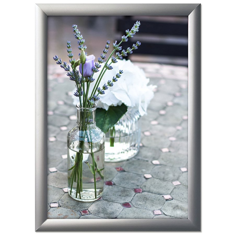 Alu snap frame 25 mm, 70 x 100, silver