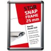 Alu snap frame Rondo, 25 mm, 70 x 100, silver #8