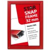 Alu snap frame, 32 mm, 50 x 70, red #9