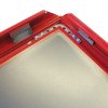 Alu snap frame, 32 mm, A1, red #4