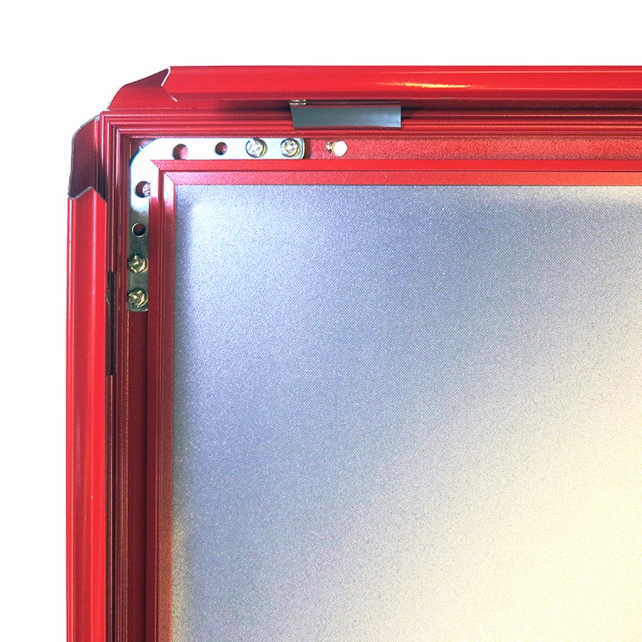 Alu snap frame, 32 mm, 70 x 100, red