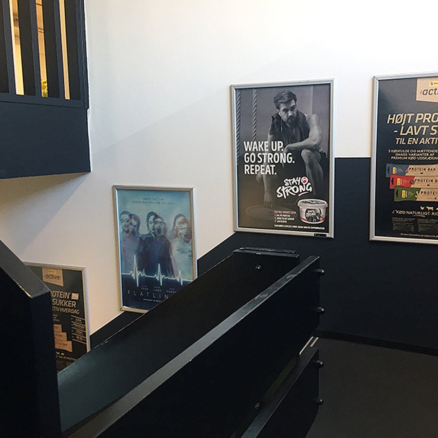 Alu snap frame, 32 mm, A1, silver