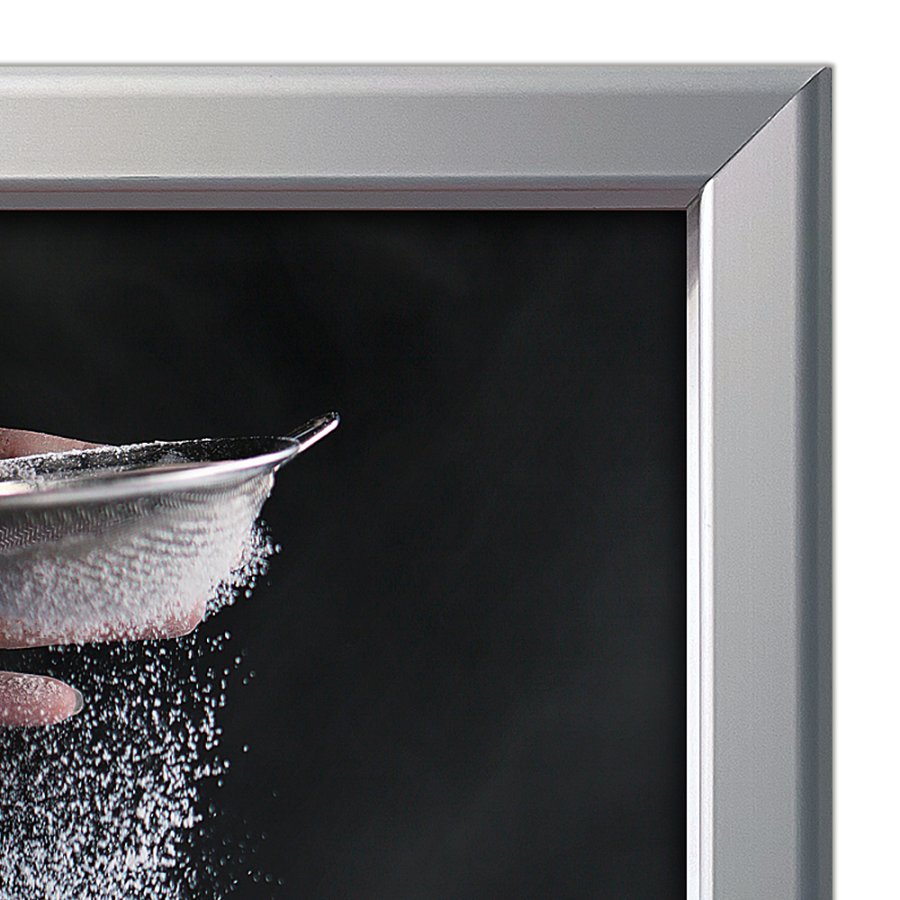 Alu snap frame, 32 mm, 70 x 100, silver